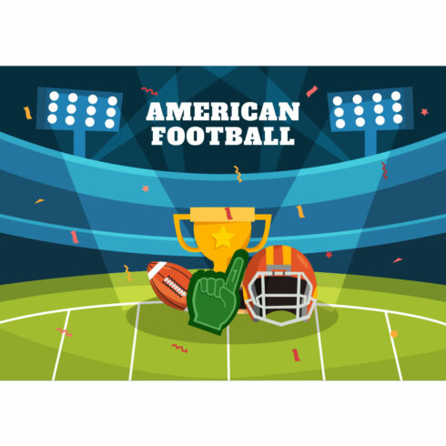 11 American Football Vector Illustration cover image.