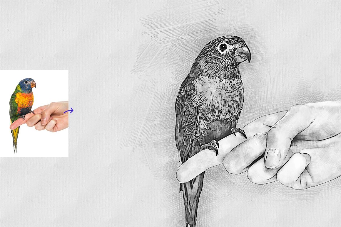 art drawing photoshop action 06 858