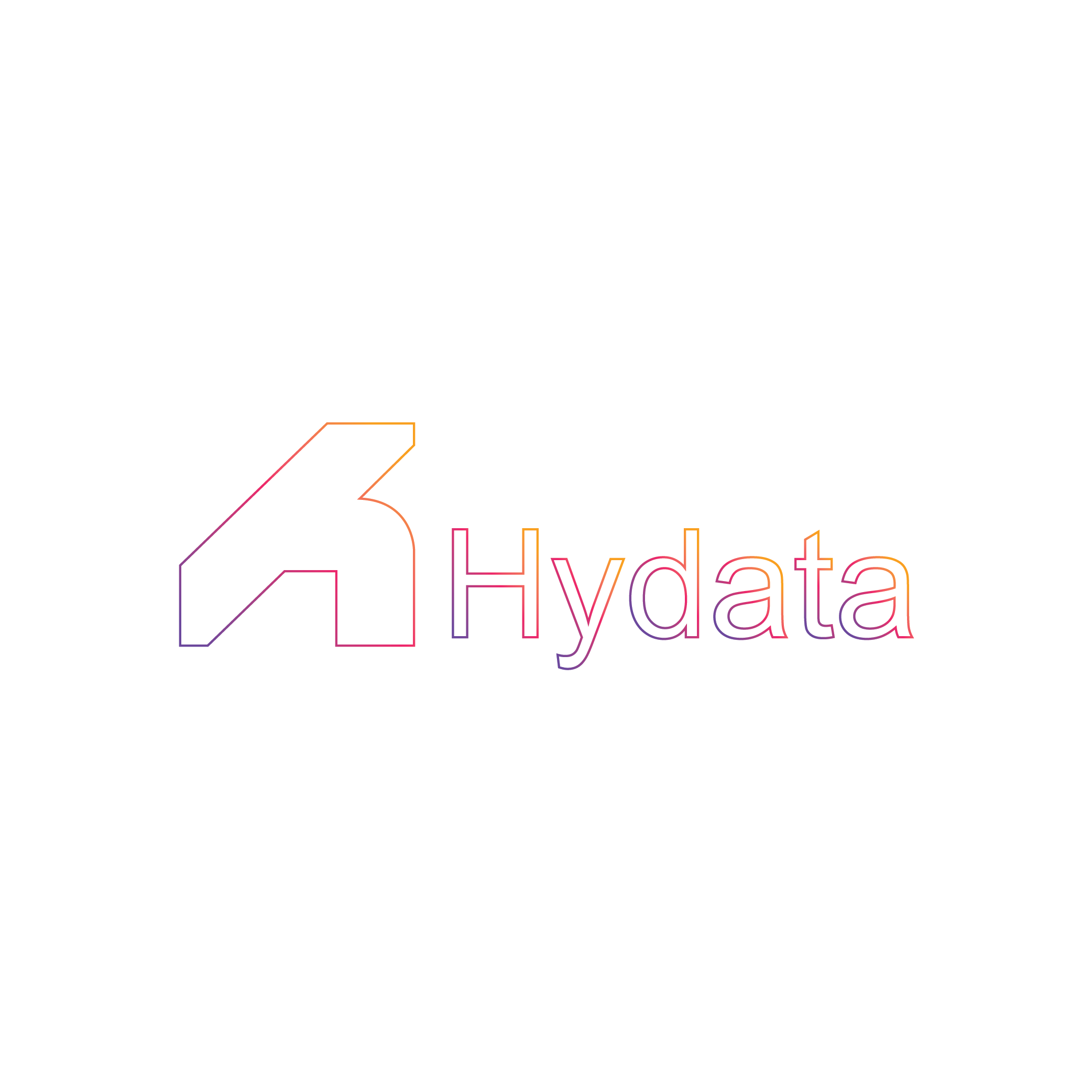 Hydata Brand Identity Logo Template pinterest preview image.