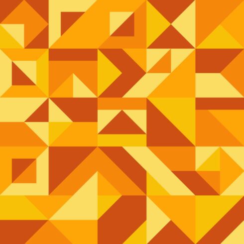 Abstract Geometric Triangles Patterns in Vector cover image.