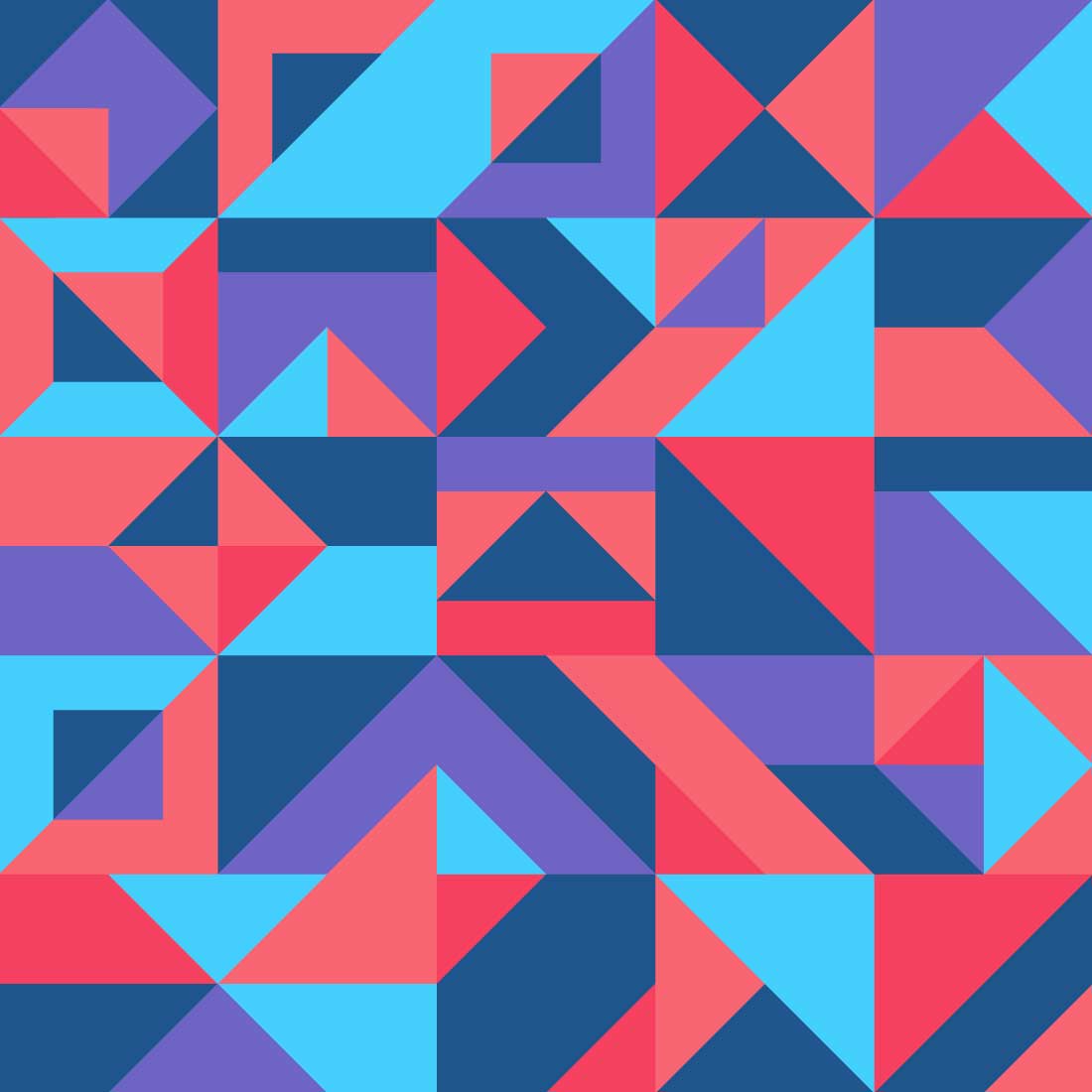 Abstract Geometric Triangles Patterns in Vector preview image.