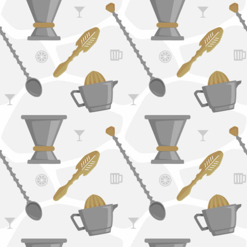 Bartender Seamless Pattern in Vector cover image.