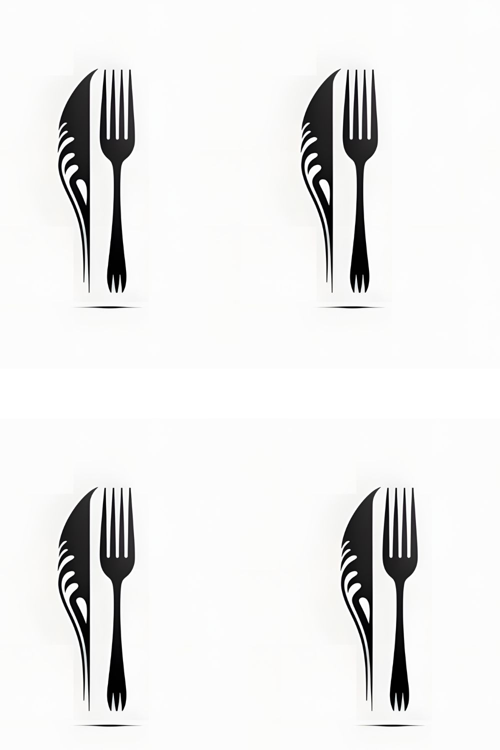 Cutlery Logo pinterest preview image.