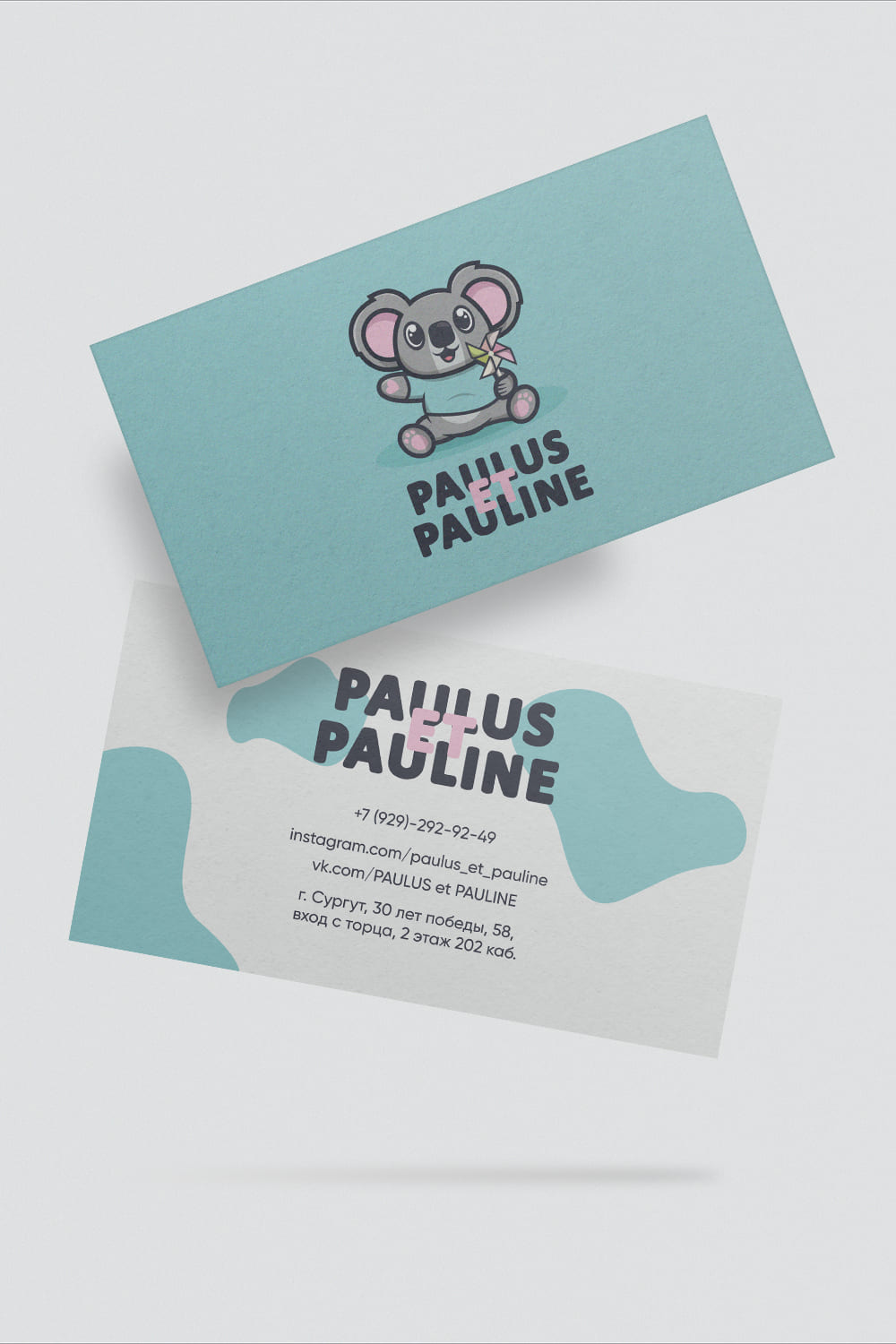 Mockup Business Card pinterest preview image.