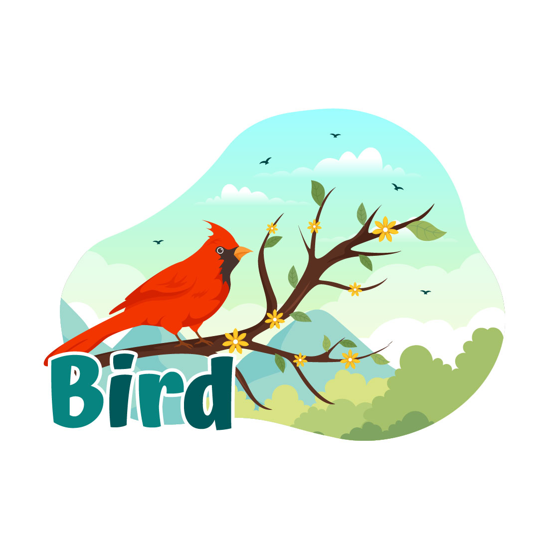 11 Bird Animal Vector Illustration cover image.