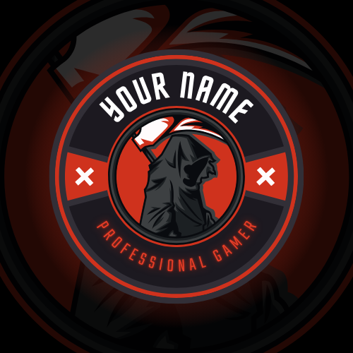 black and red e sports illustrative gaming gaming logo 579