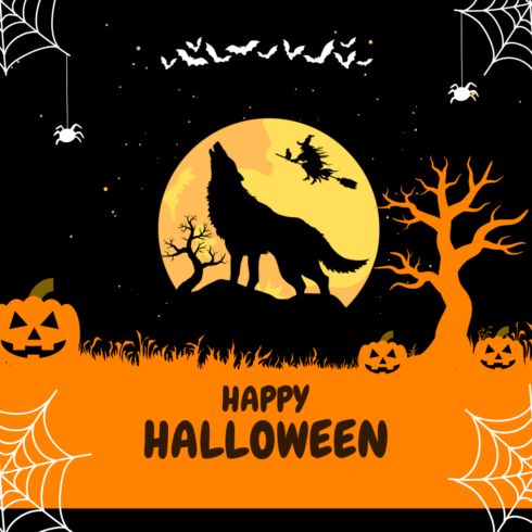 6 halloween logo pack bundle cover image.