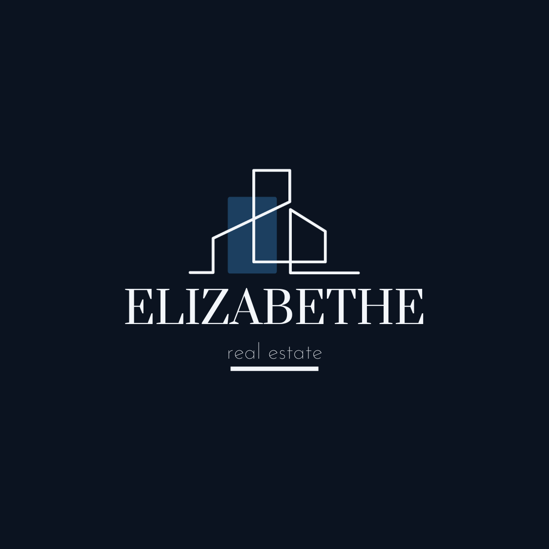 Simplistic Real Estate Logo preview image.