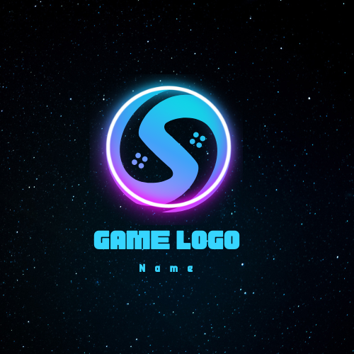 blue modern game logo 680