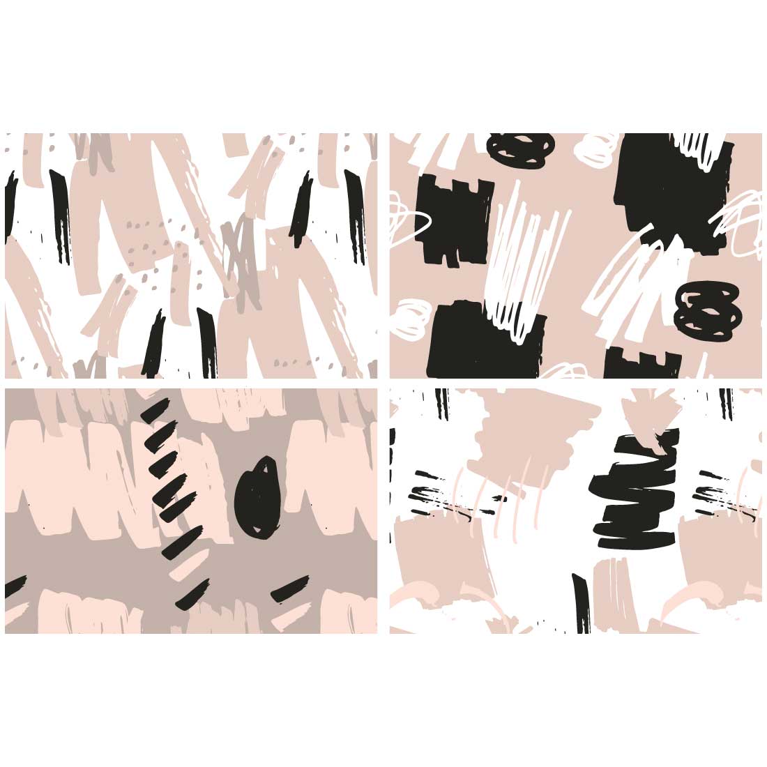 Blush Crush Patterns Instagram Templates in Vector preview image.