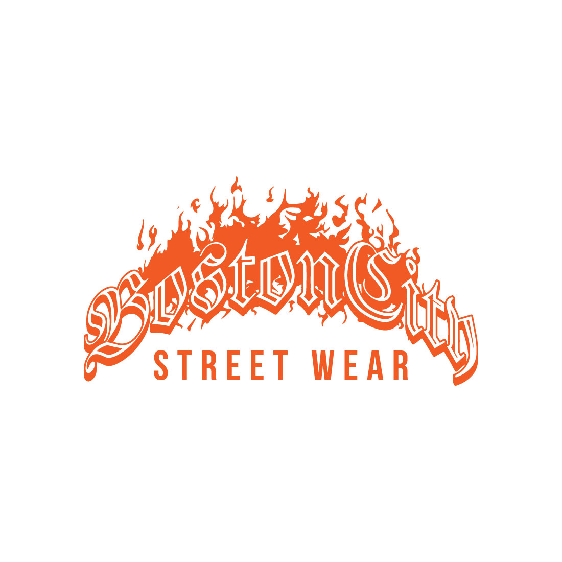 Boston City Fire Street Wear T Shirt Design preview image.