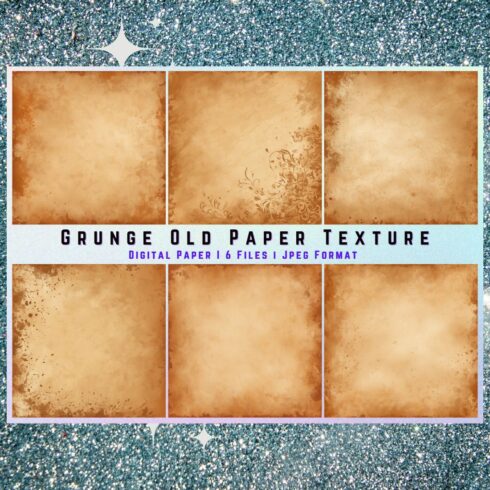 Old Grunge Paper Texture Digital Papers cover image.