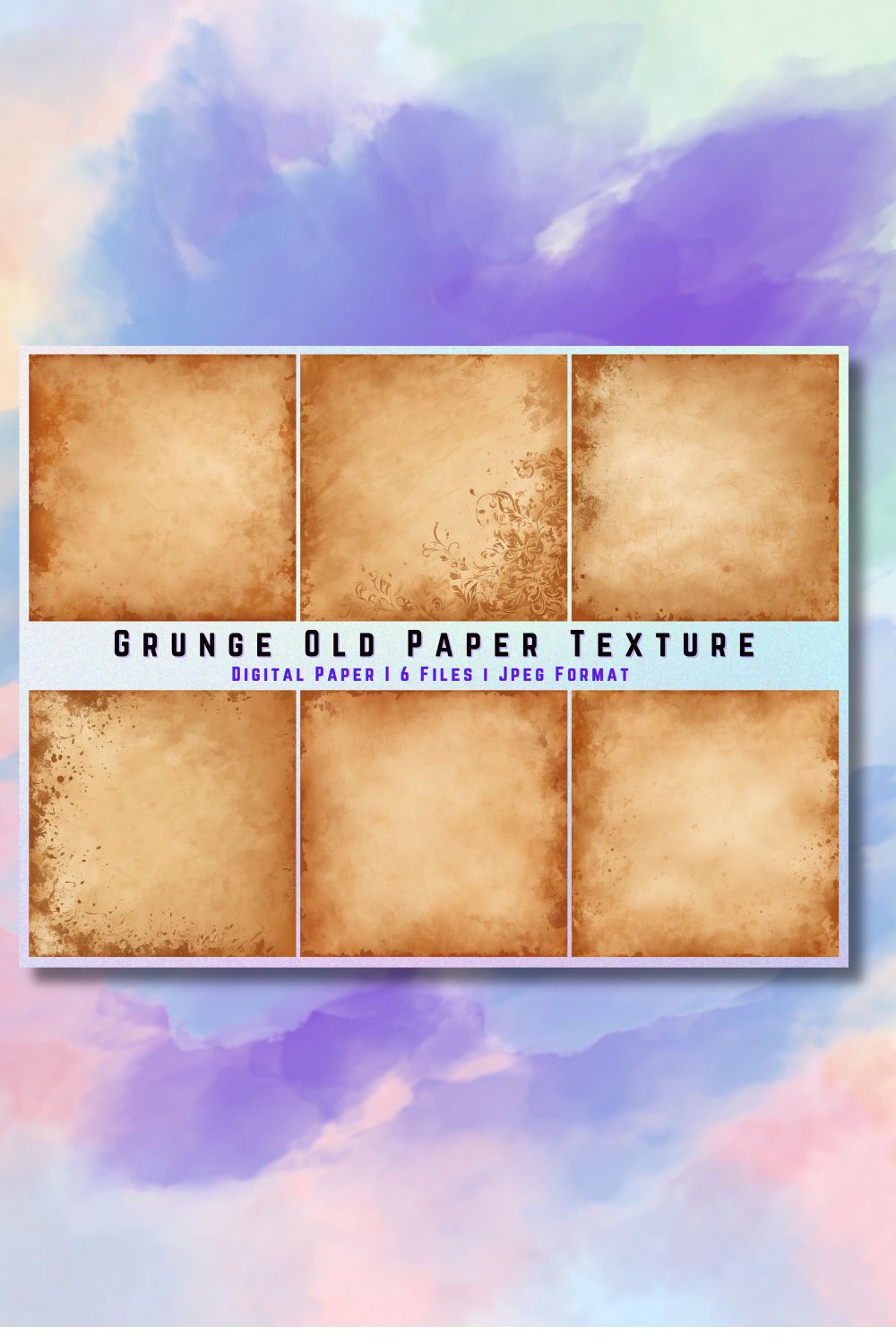 Old Grunge Paper Texture Digital Papers pinterest preview image.