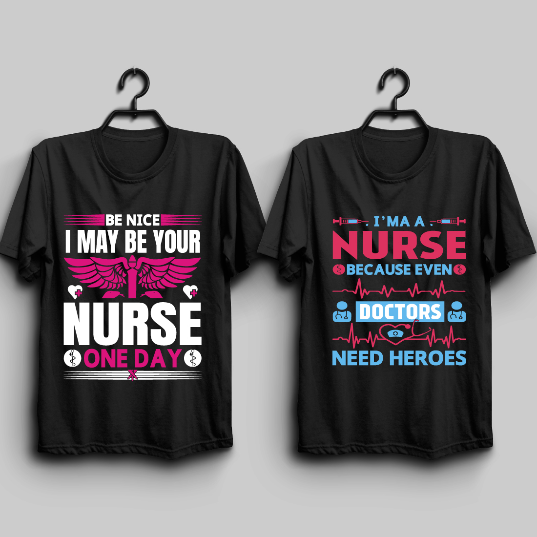 Nurse T - shirt Design Bundle preview image.