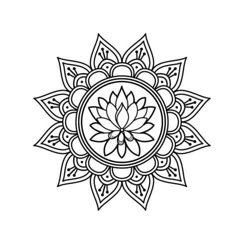 Bundle of 10 Mandala Coloring Book Pages cover image.