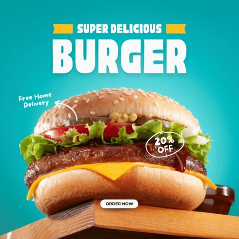 super delicious burger cover image.