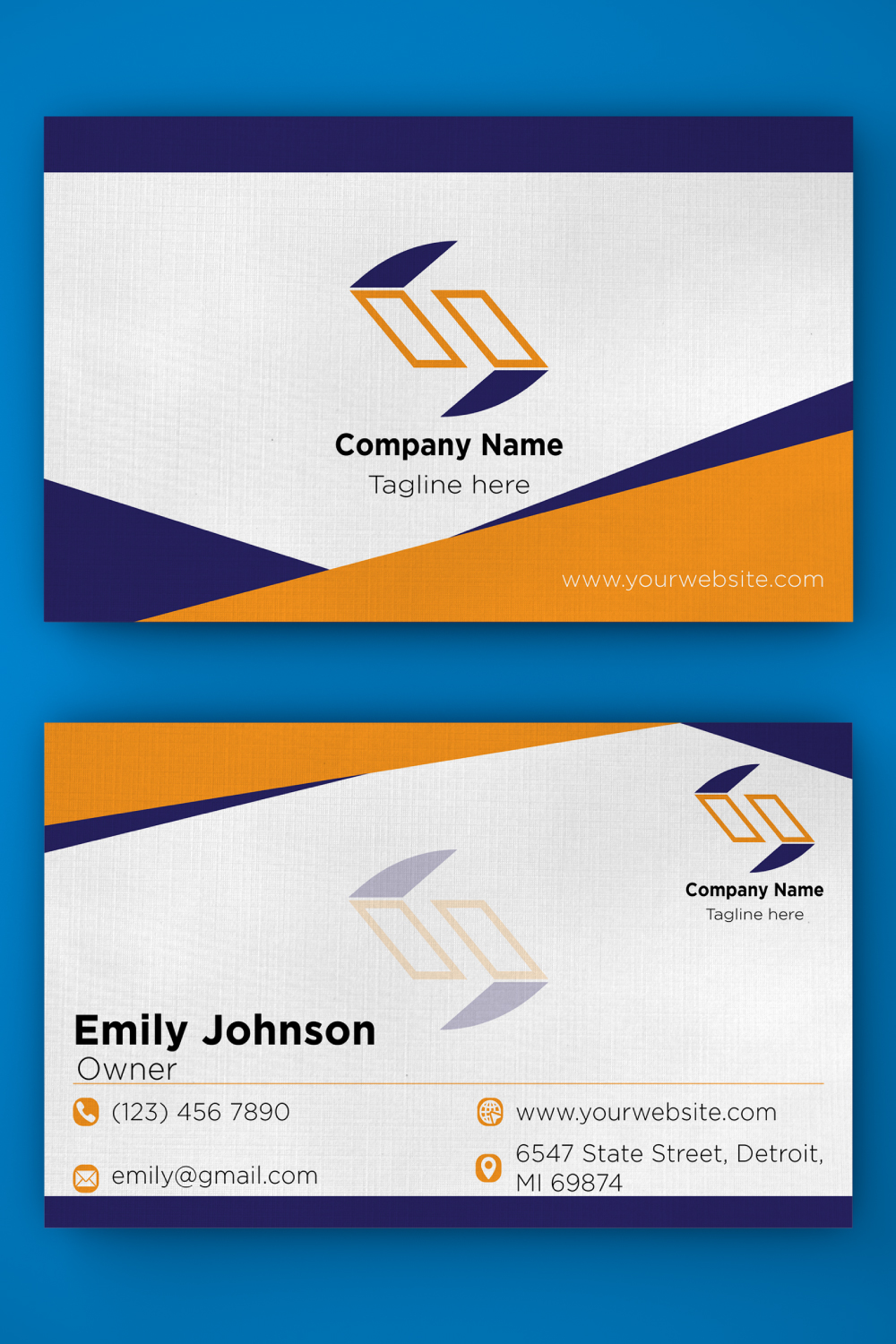 Business Card pinterest preview image.