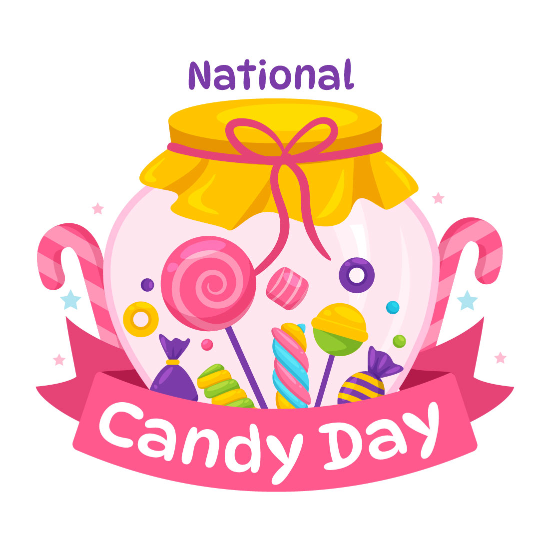 12 National Candy Day Illustration cover image.