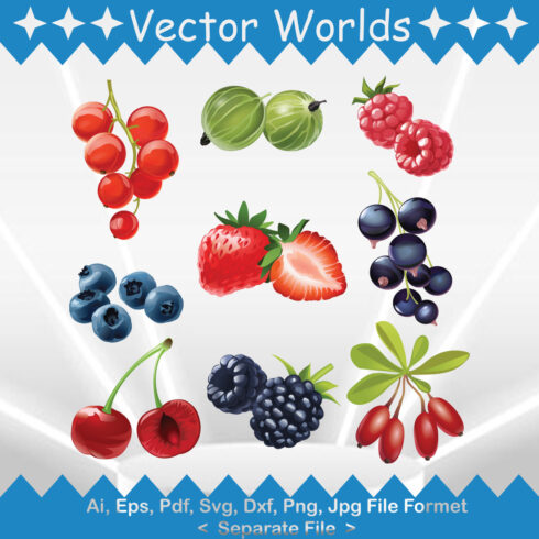 Berries SVG Vector Design cover image.