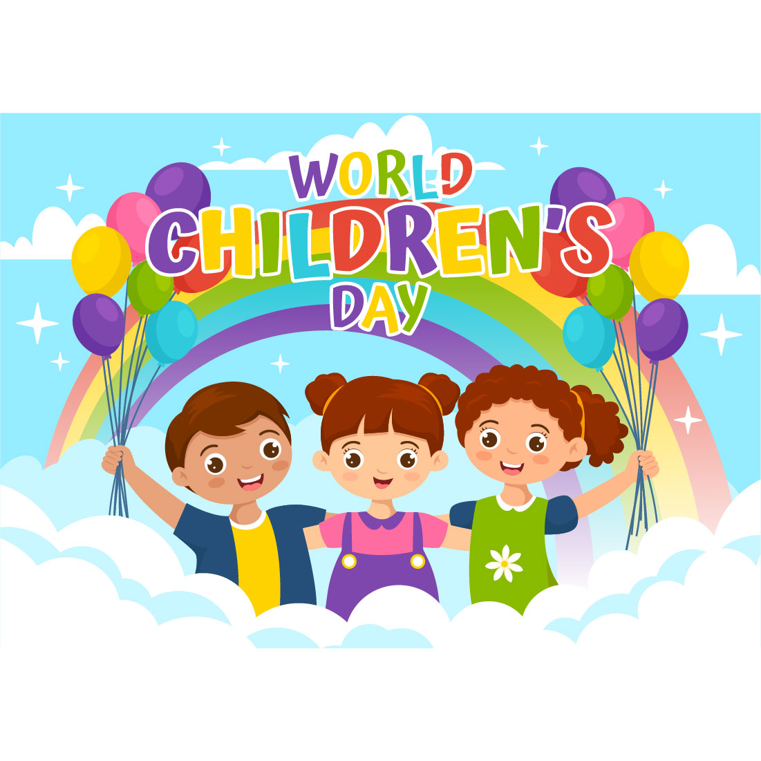 14 World Children's Day Illustration cover image.