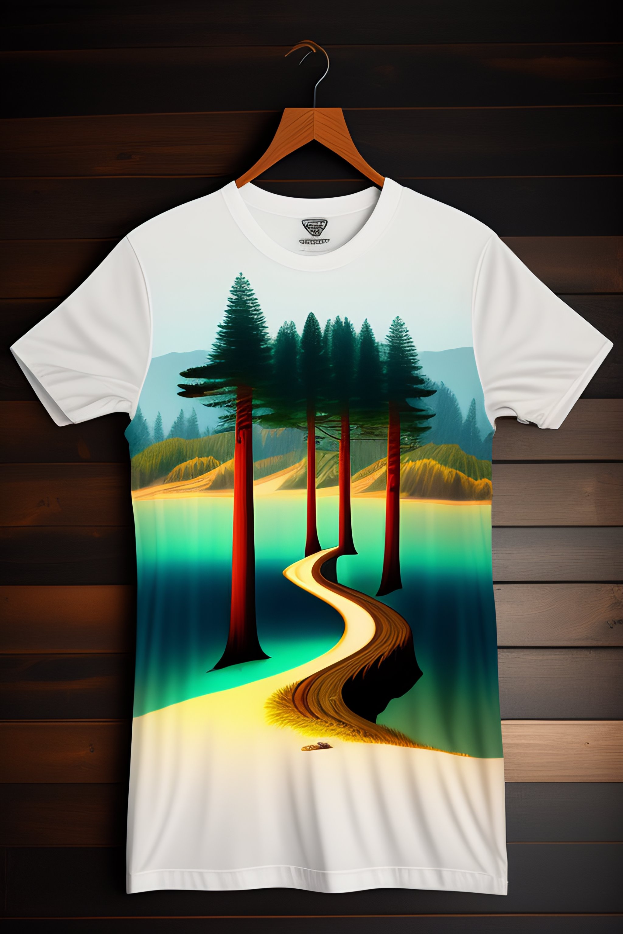 coastal redwood forest tshirt 1 606