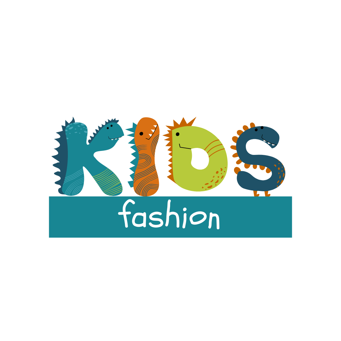 colorful cute kids fashion logo 310
