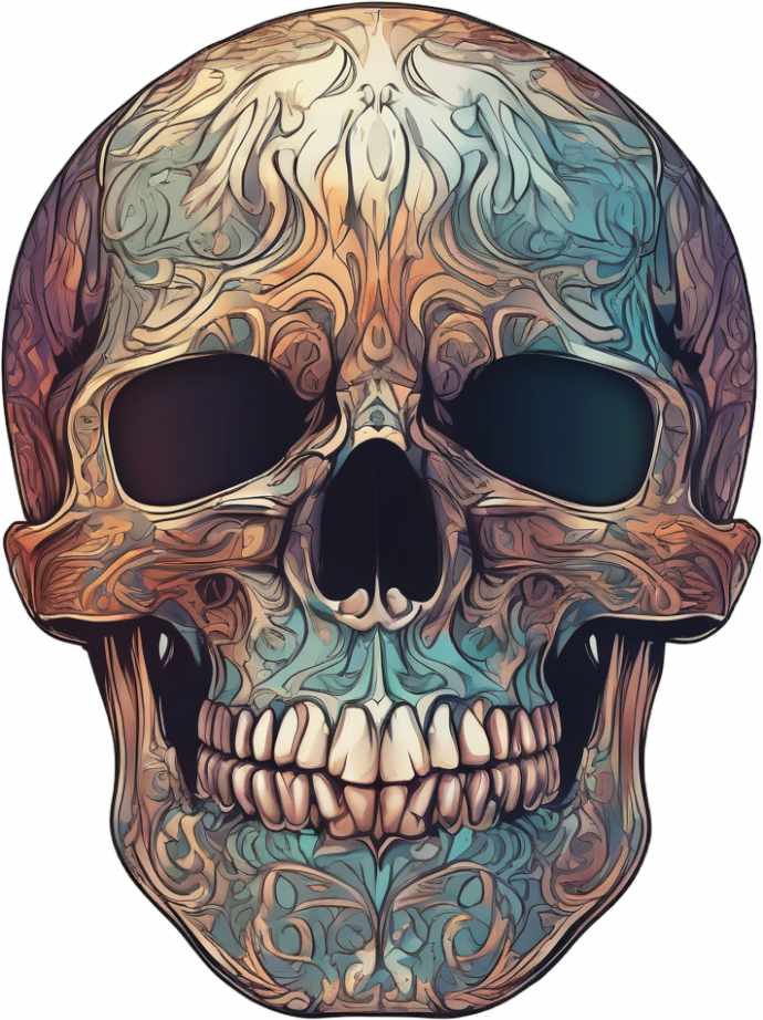colorful skull t shirt design 5 950