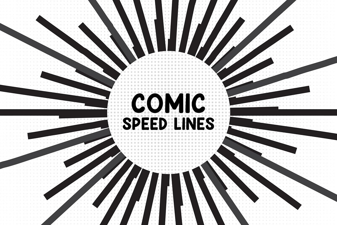 100 Comic Speed Line Vector Design - MasterBundles