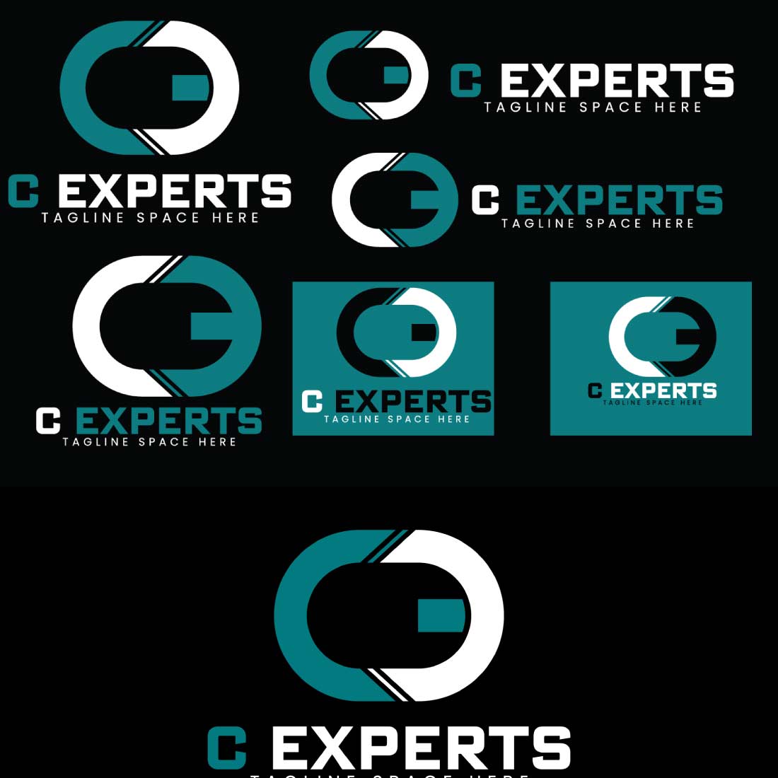 CE Letter Logo Template preview image.