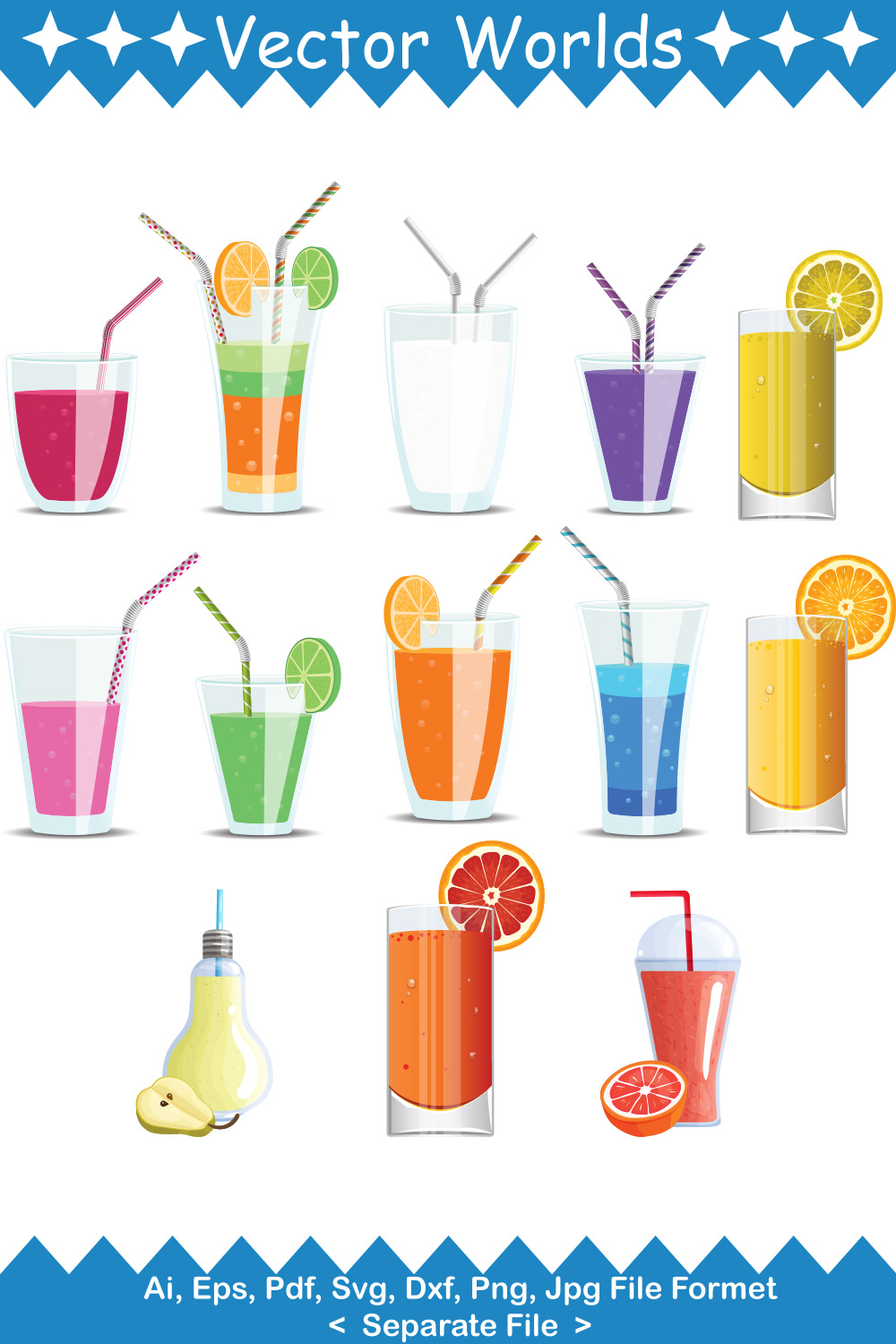 Juice SVG Vector Design pinterest preview image.