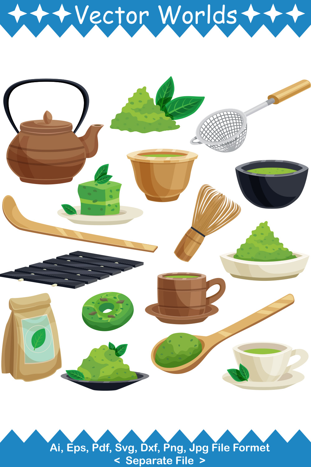 Kitchen SVG Vector Design pinterest preview image.