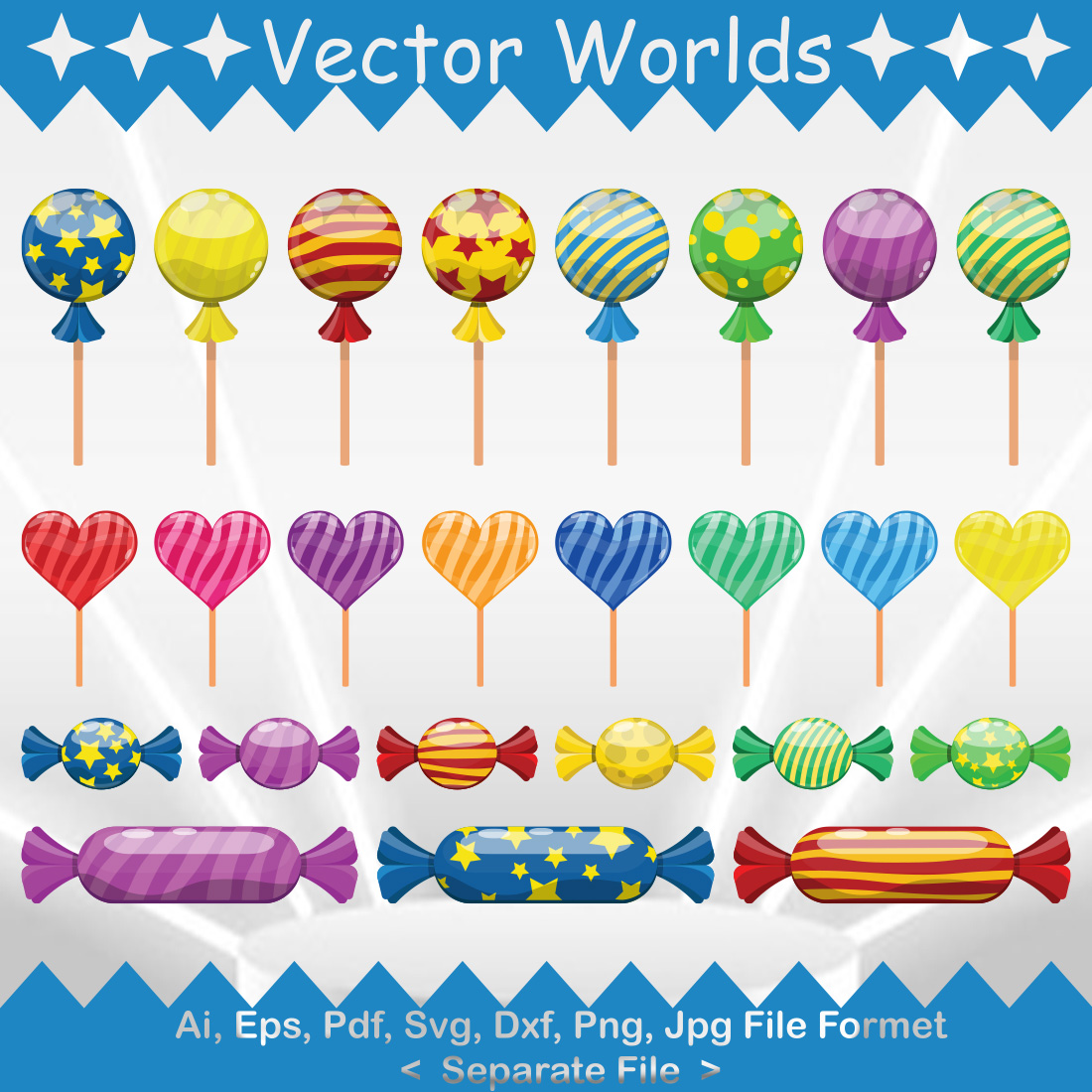 Candy SVG Vector Design preview image.