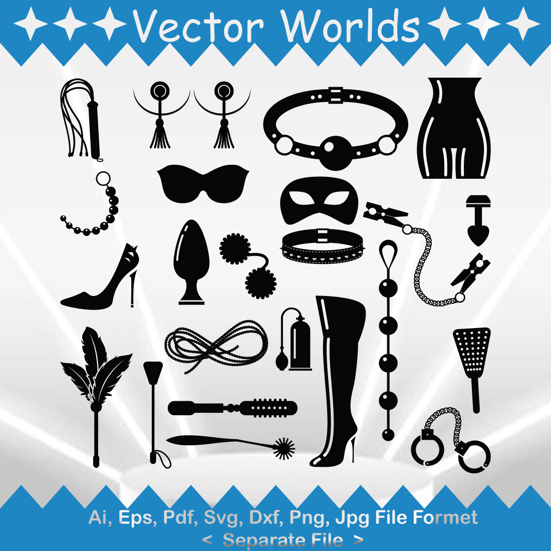 Bdsm SVG Vector Design preview image.