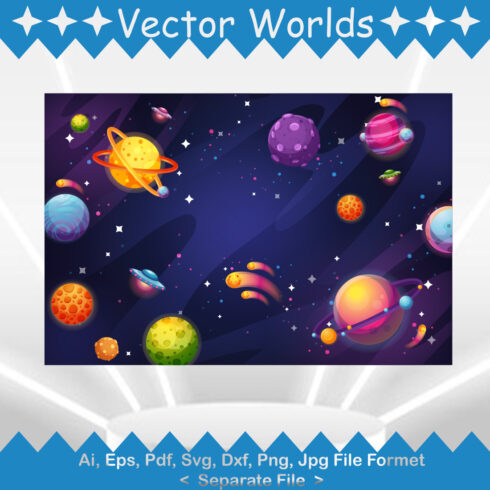 Galaxy SVG Vector Design cover image.