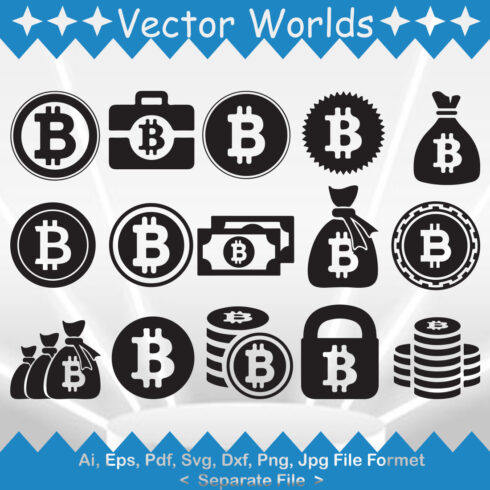 Bitcoin SVG Vector Design cover image.