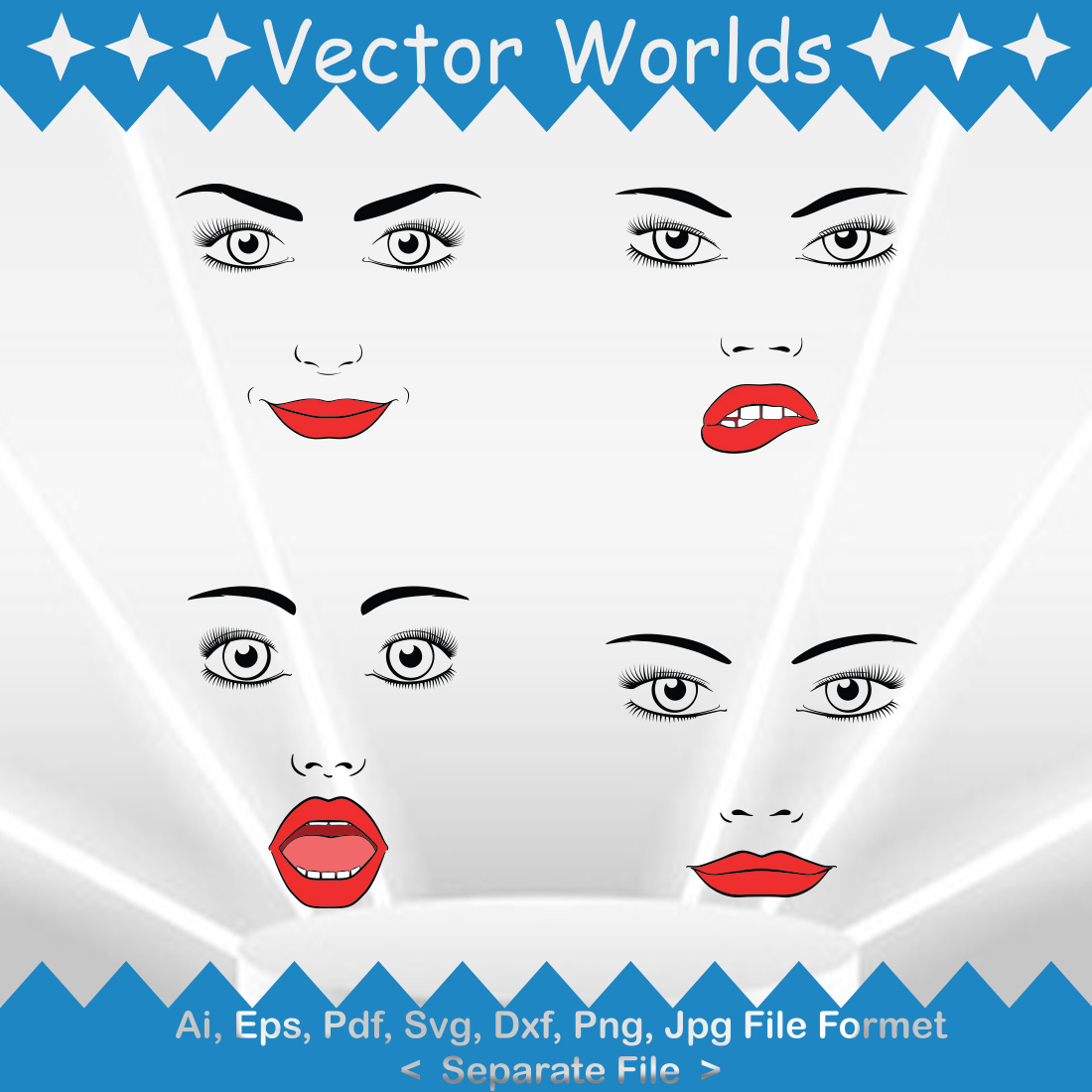 Hot Woman SVG Vector Design preview image.