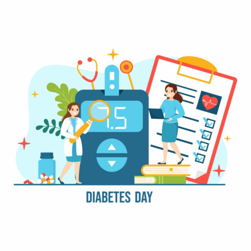 10 World Diabetes Day Illustration cover image.
