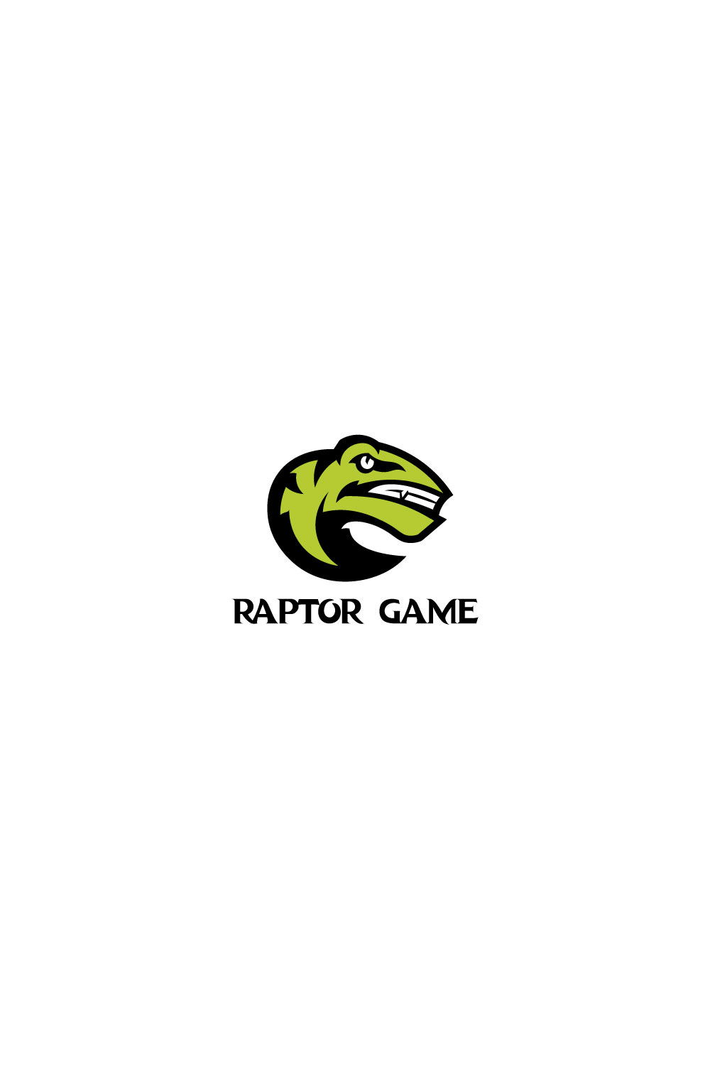 Raptor game Logo pinterest preview image.