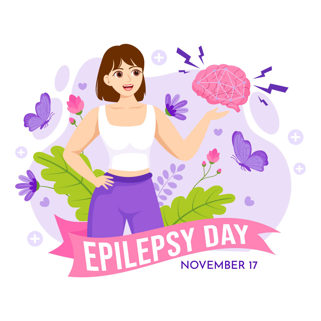 14 Epilepsy Awareness Month Illustration preview image.