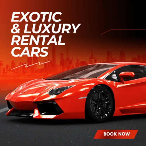 exotic & luxury rental cars cover image.