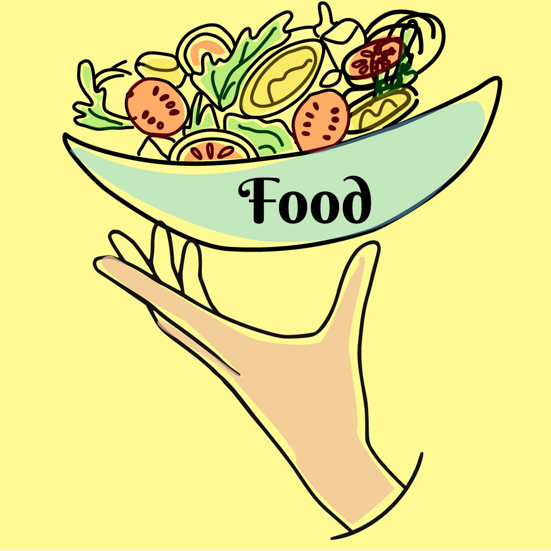 food logo healthy food logo preview image.