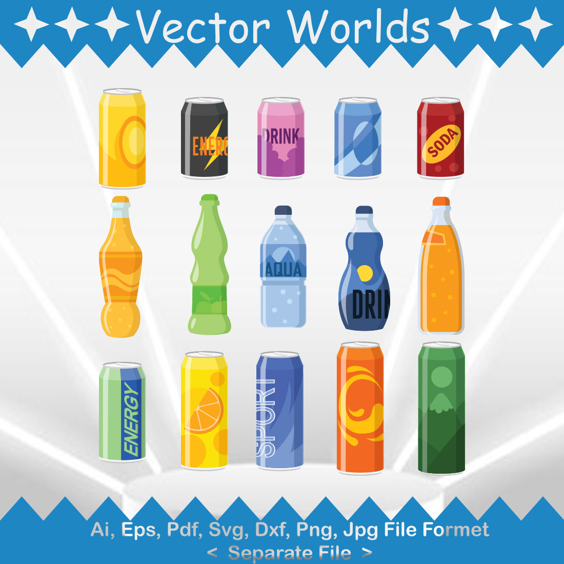 Drink SVG Vector Design preview image.