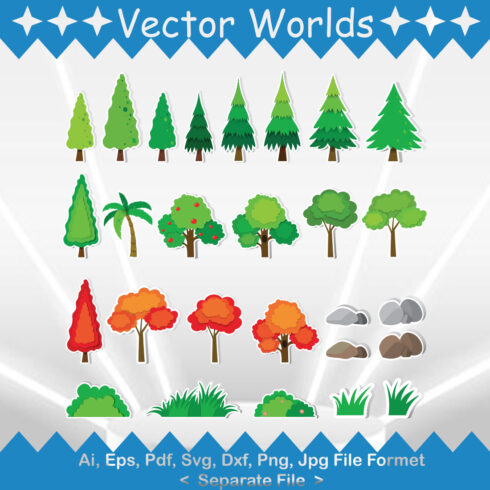 Kind Tree SVG Vector Design cover image.