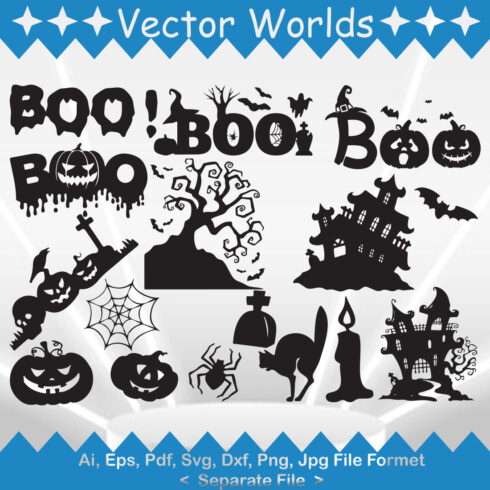 Boo SVG Vector Design cover image.