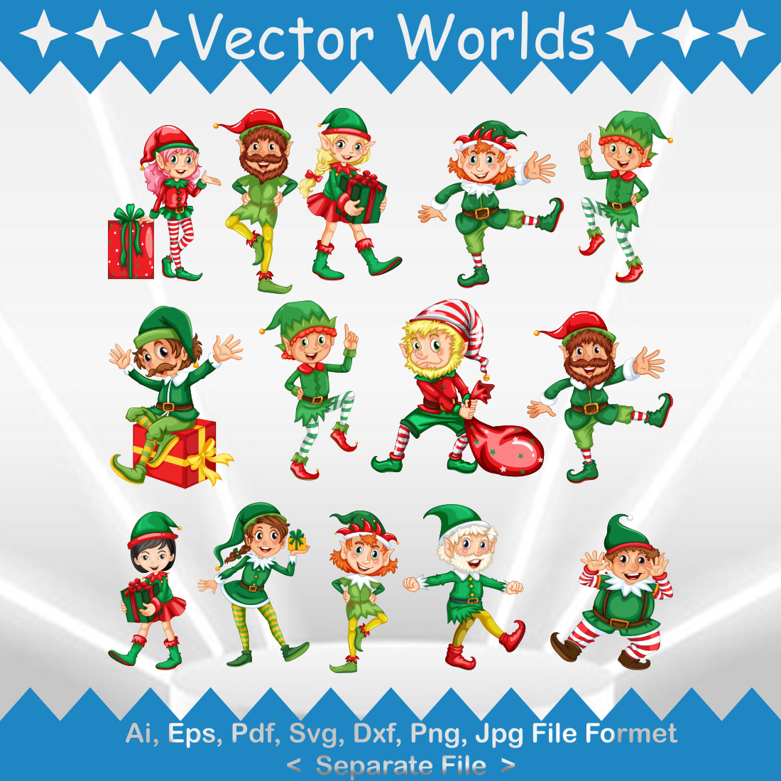 Elf SVG Vector Design preview image.