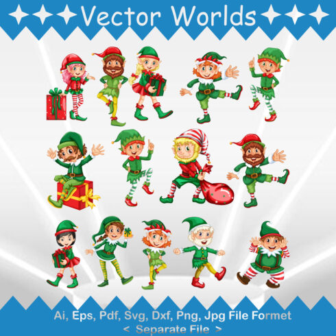 Elf SVG Vector Design cover image.