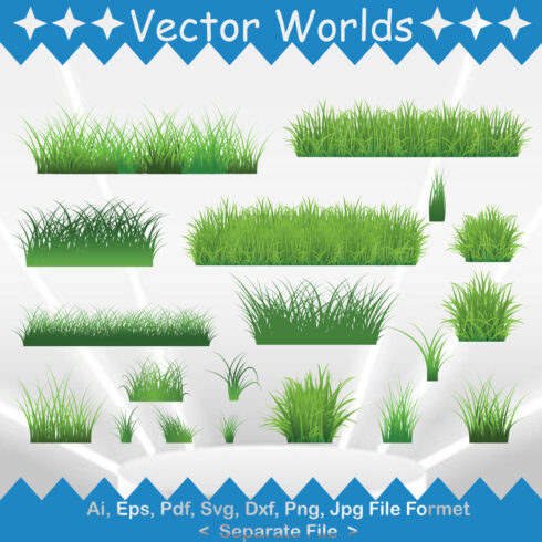 Grass SVG Vector Design cover image.