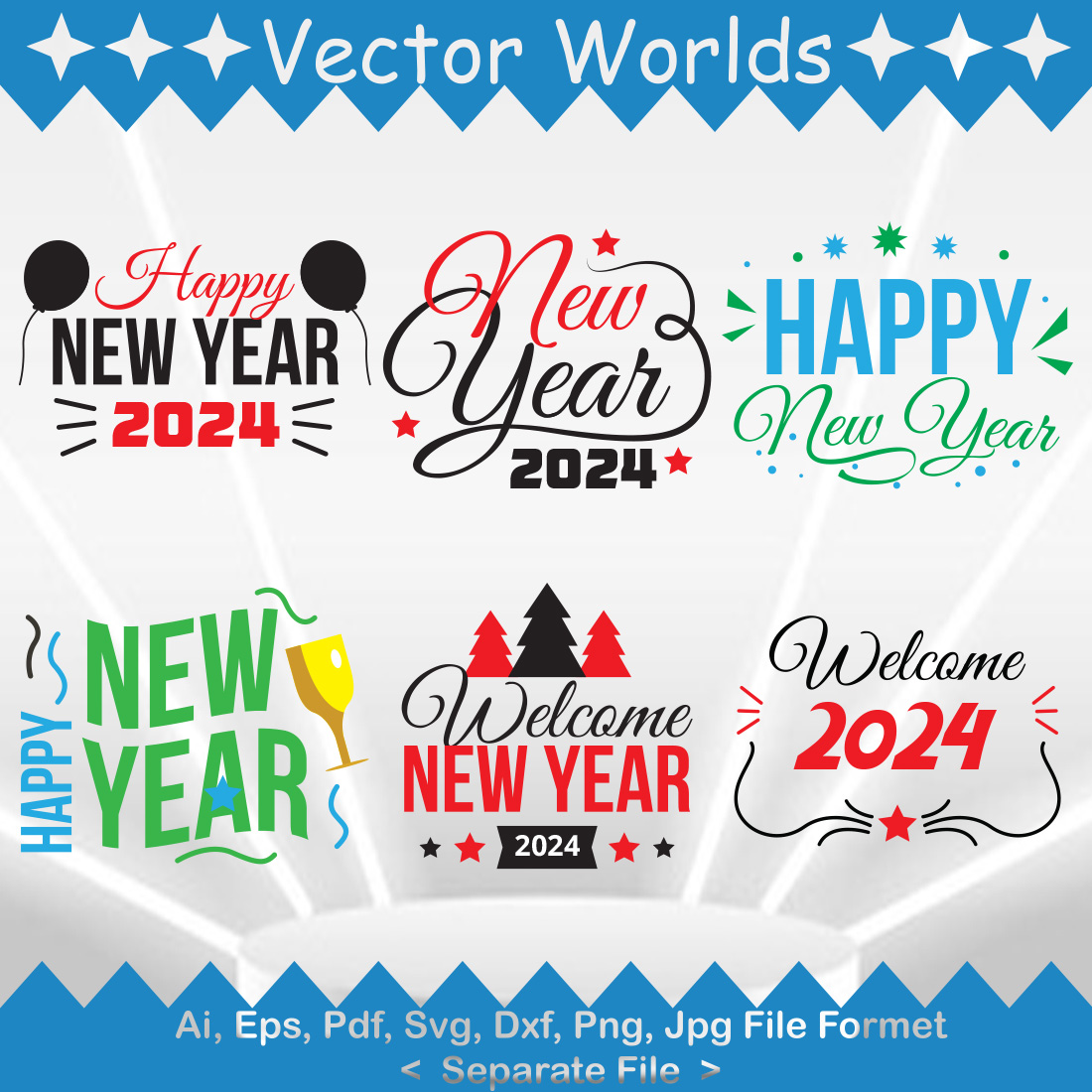 Exclusive decals Royalty Free Stock SVG Vector