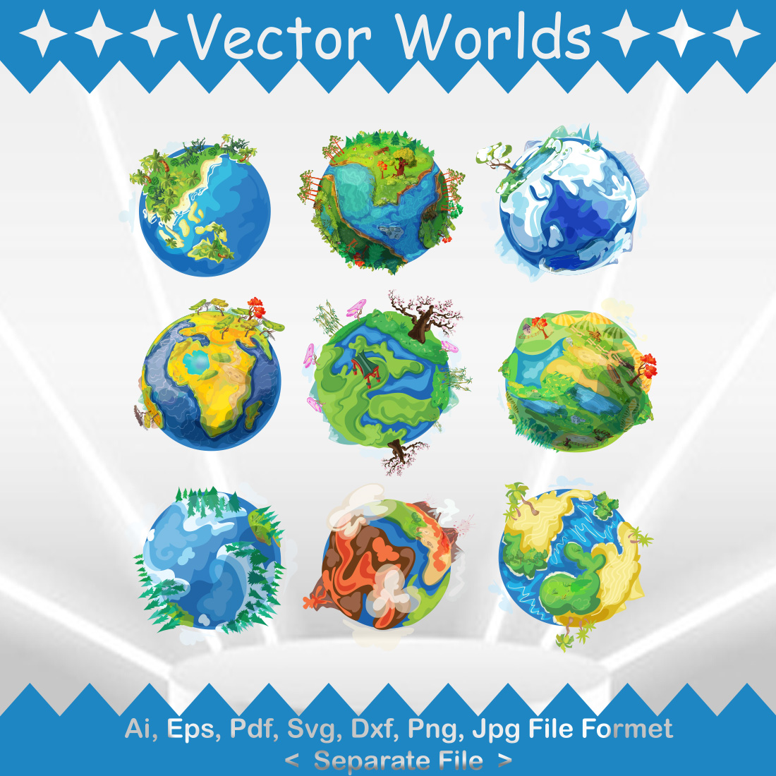 Earth SVG Vector Design preview image.