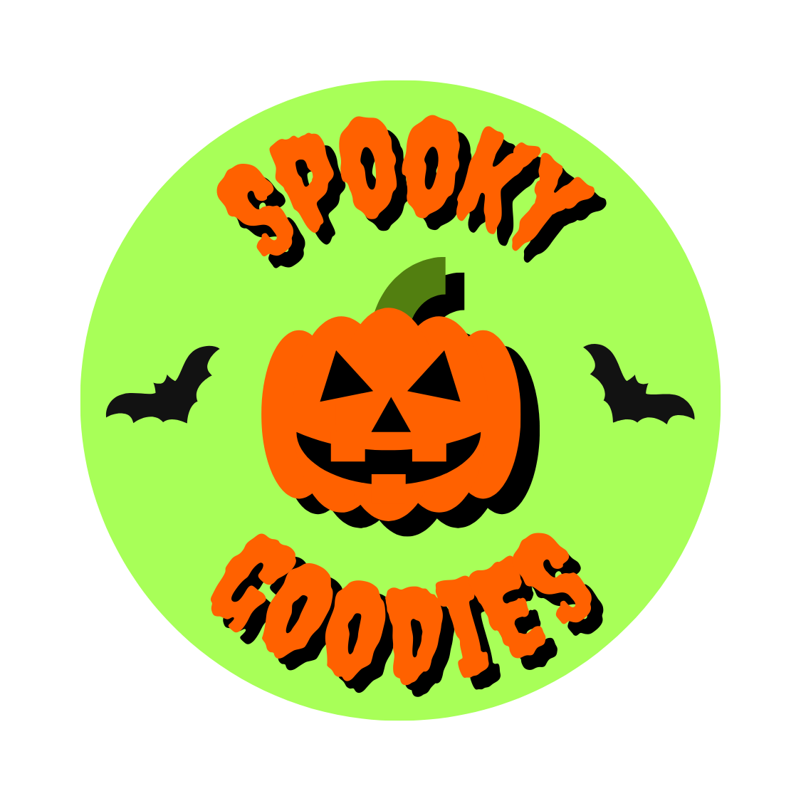 6 halloween logo pack bundle preview image.